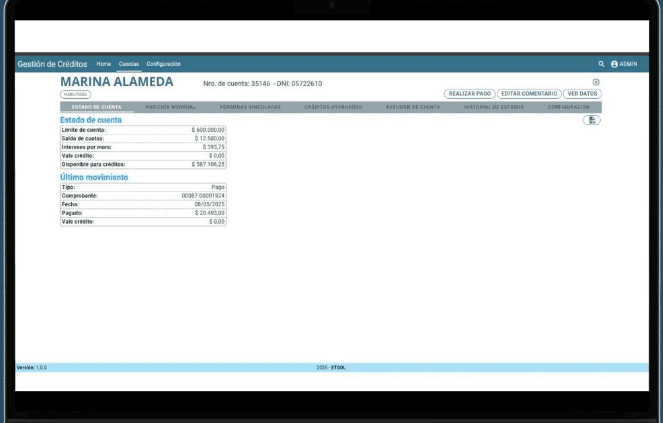 software de gestion de creditos para clientes